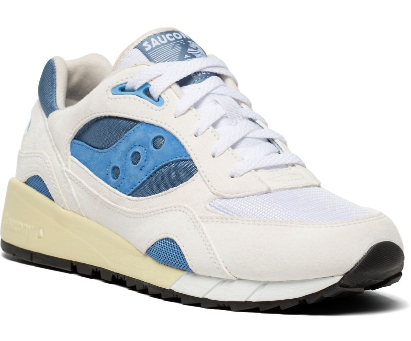 Women's Saucony Shadow 6000 Originals White / Blue | Singapore 073XYUF